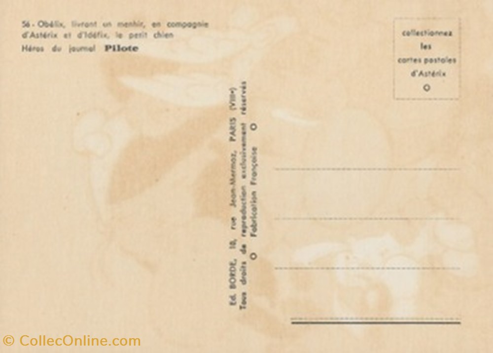 Astérix cartes postales bande dessinee asterix