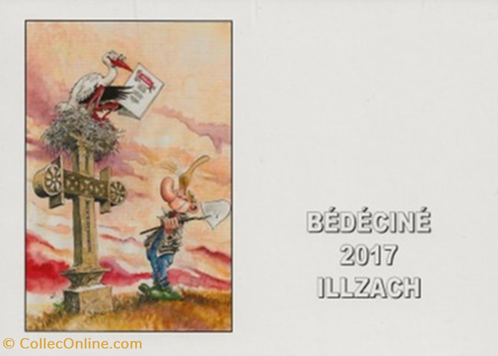 Illzach (68) 2017 cartes postales bande dessinee illzach 68 2017