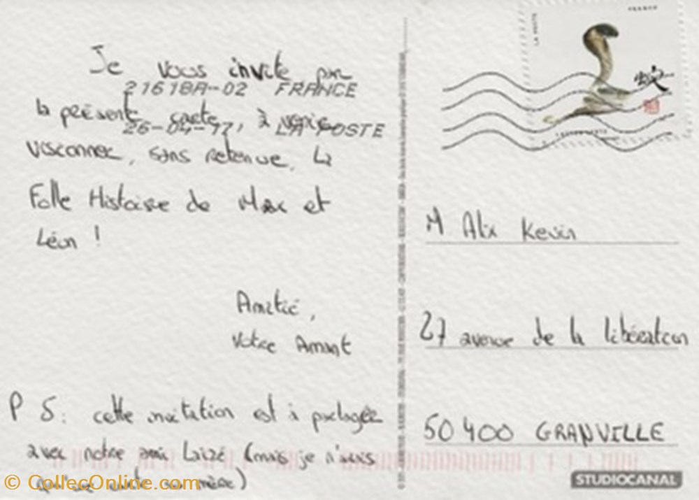 La folle histoire de Max & Léon cartes postales autres la folle histoire de max leon
