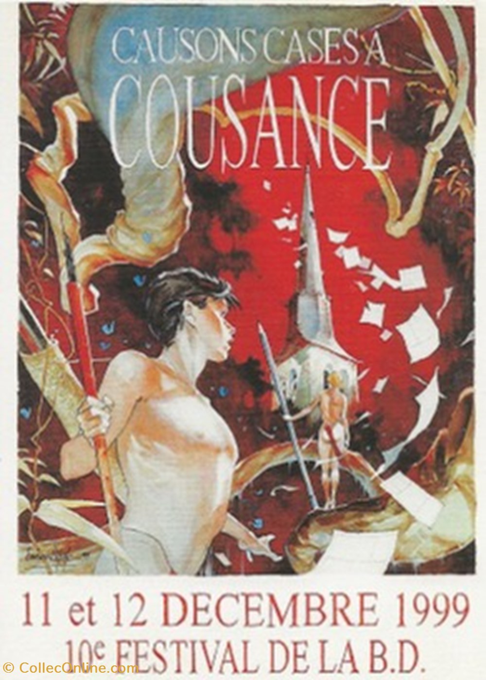 cartes postales bande dessinee cousance 39 1999