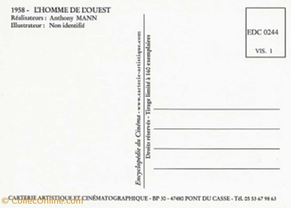 L'homme de l'ouest cartes postales autres l homme de ouest