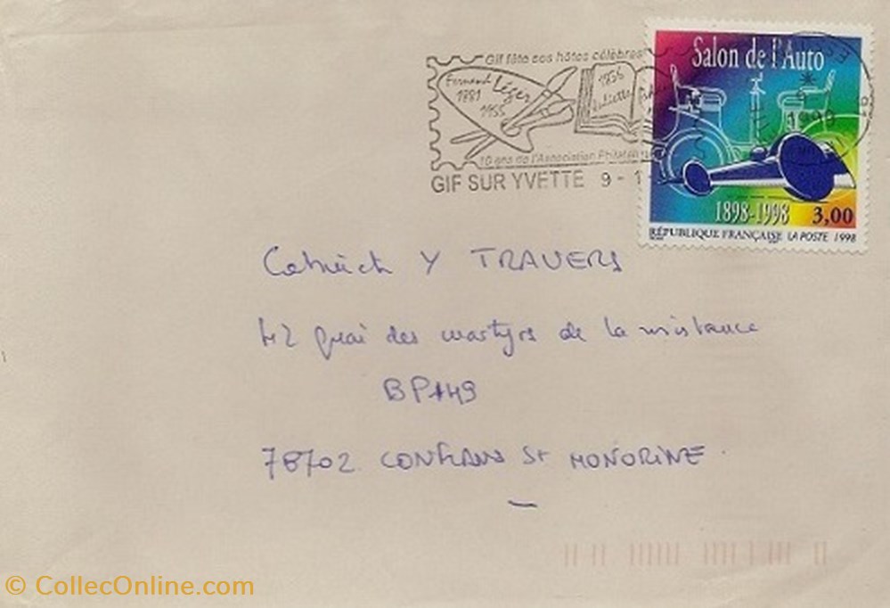 timbres gif sur yvette 91 1999 fernand leger