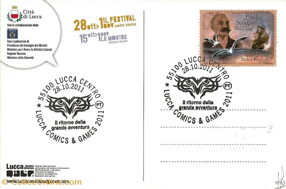 Lucca (Italie) 2011 cartes postales bande dessinee lucca italie 2011