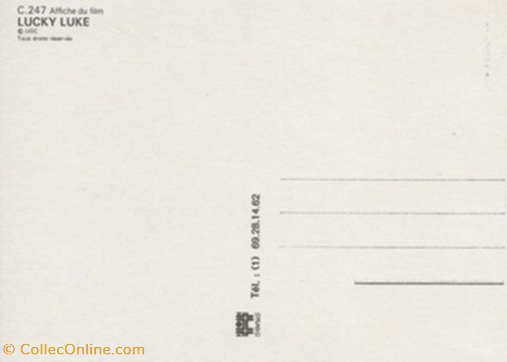 Lucky Luke cartes postales autres lucky luke
