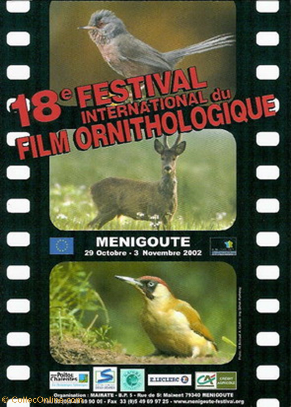 cartes postales autres menigoutte festival du film ornithologique 2002