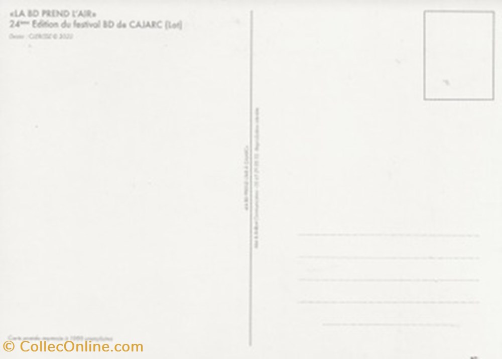 Cajarc (46) 2023 cartes postales bande dessinee cajarc 46 2023