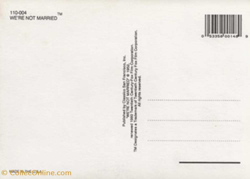 We're not married cartes postales autres we re not married