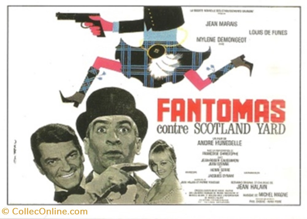cartes postales autres fantomas contre scotland yard