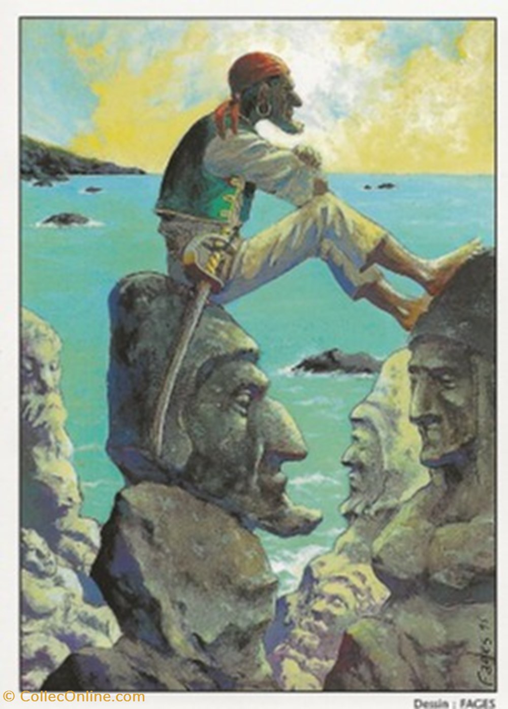 cartes postales bande dessinee saint malo 35 1995