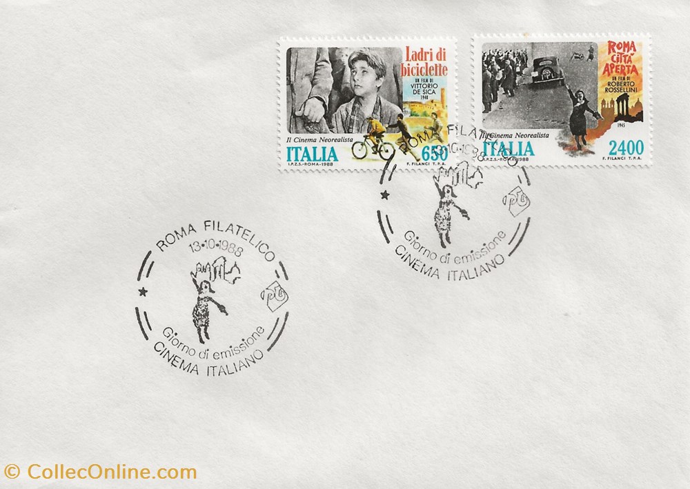 timbres rome italie 1988 cinema italiano