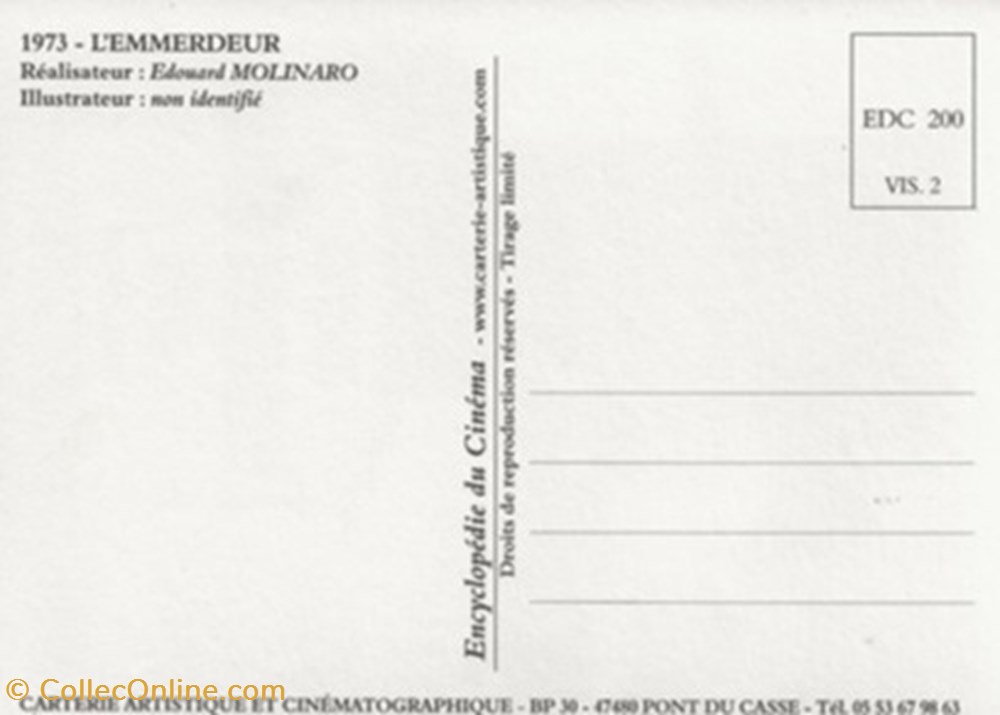 L'emmerdeur cartes postales autres l emmerdeur