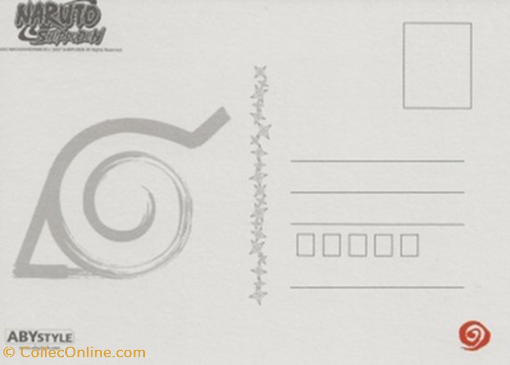 Naruto shippuden cartes postales bande dessinee naruto shippuden