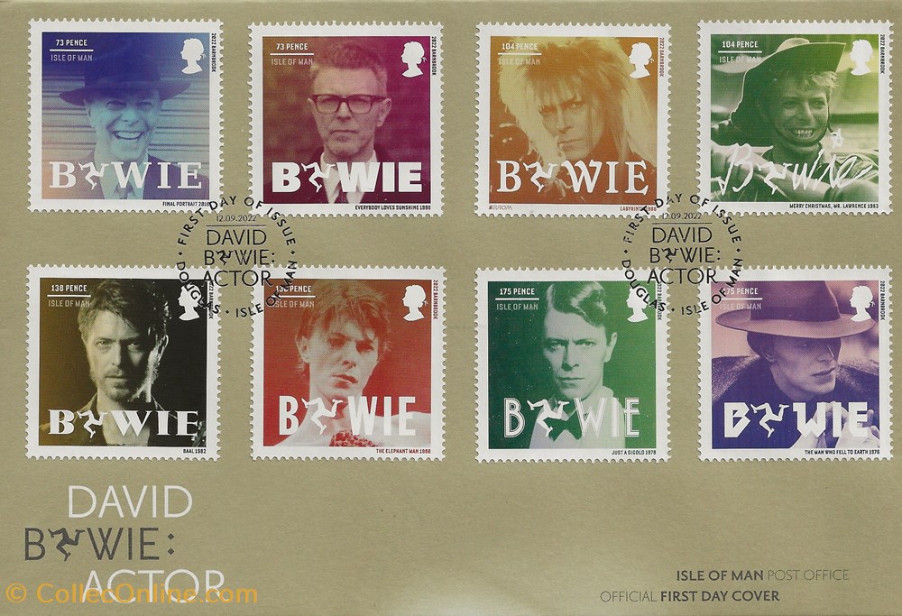 Douglas (Isle of Man) 2022 David Bowie actor timbres douglas isle of man 2022 david bowie actor