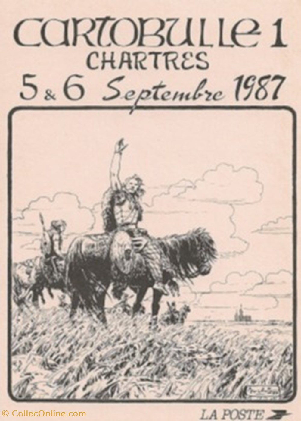 Chartres (28) 1987 cartes postales bande dessinee chartres 28 1987
