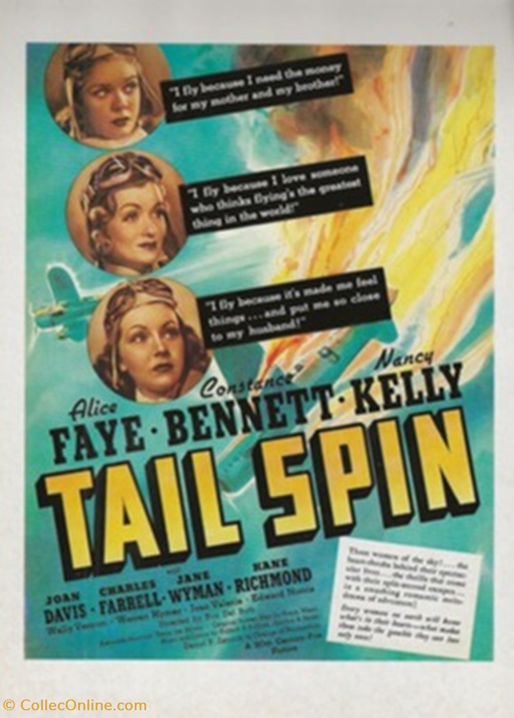 cartes postales autres tail spin