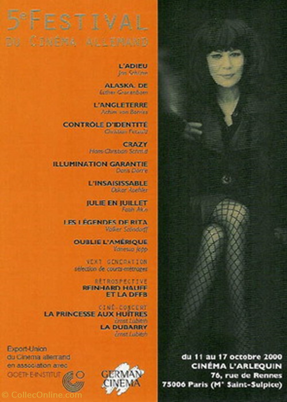 cartes postales autres paris festival du cinema allemand 2000