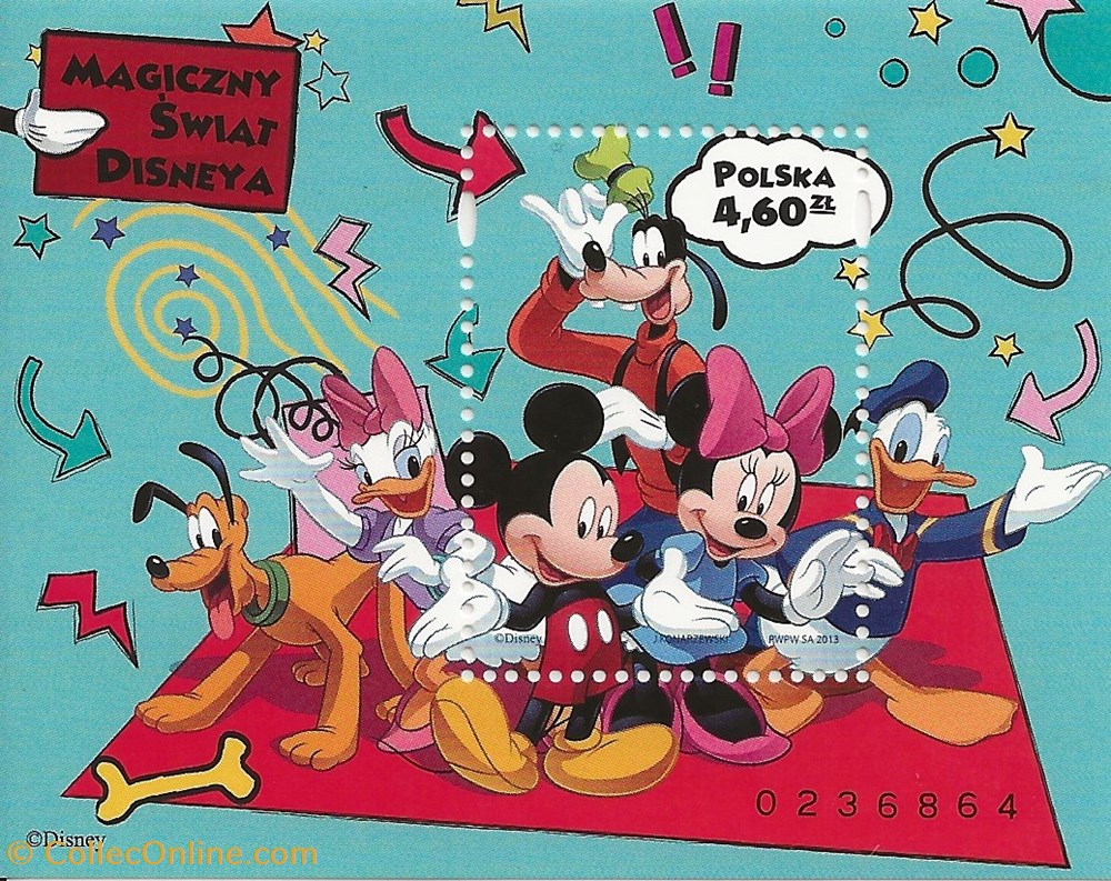 ZZZ Bloc (Pologne) 2013 Magic world of Disney timbres zzz bloc pologne 2013 magic world of disney
