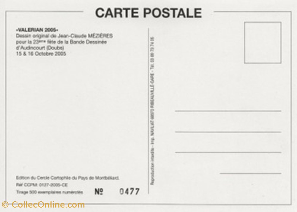 Audincourt (25) 2005 cartes postales bande dessinee audincourt 25 2005