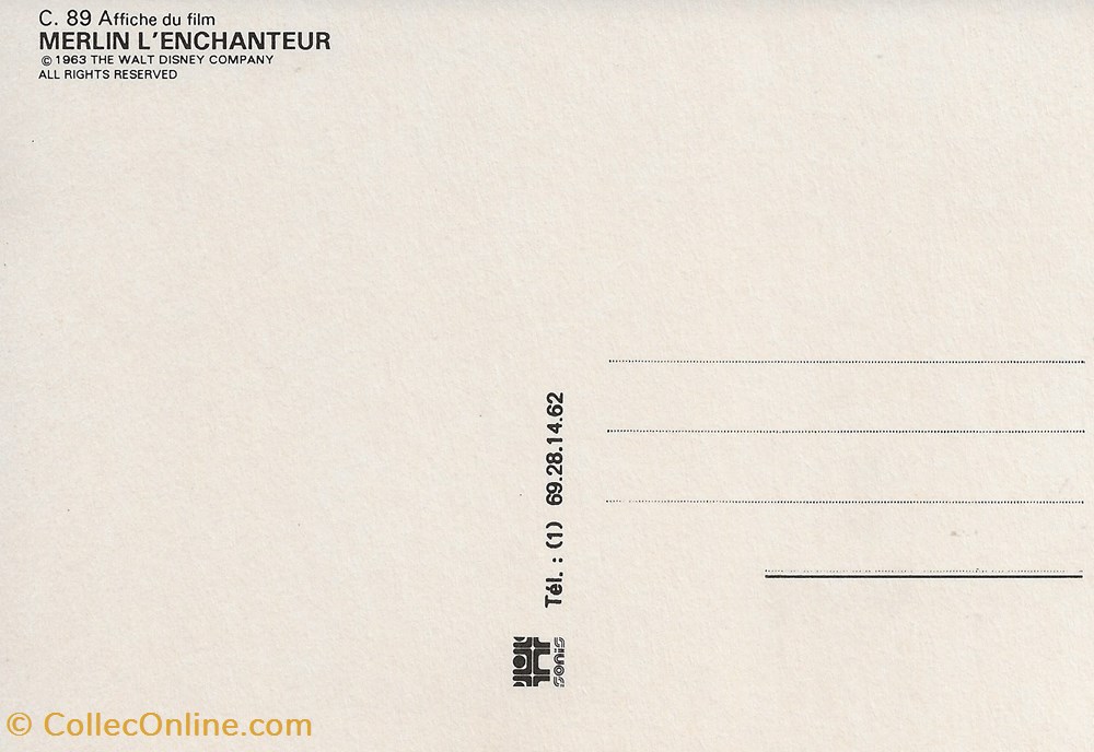cartes postales autres merlin enchanteur