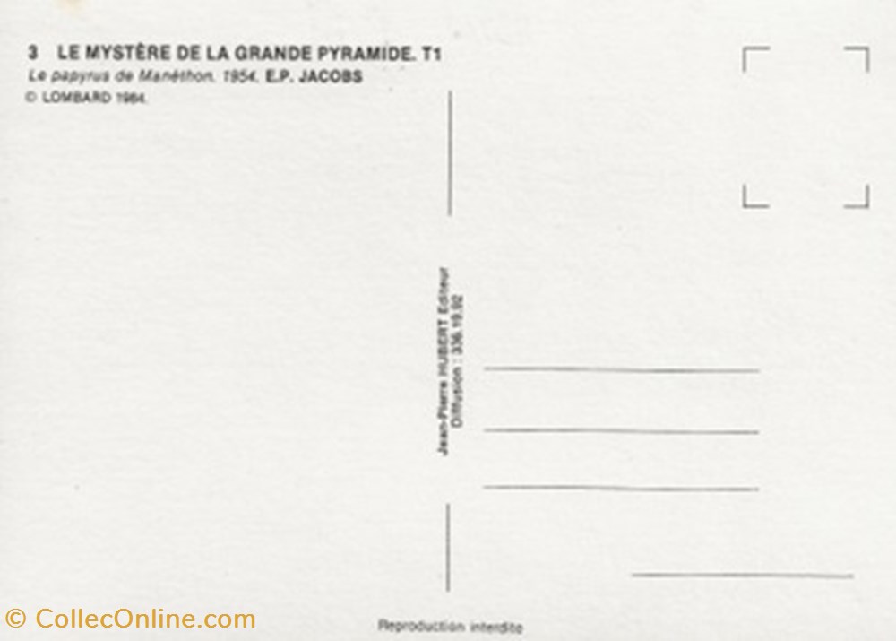 Blake et Mortimer cartes postales bande dessinee blake et mortimer