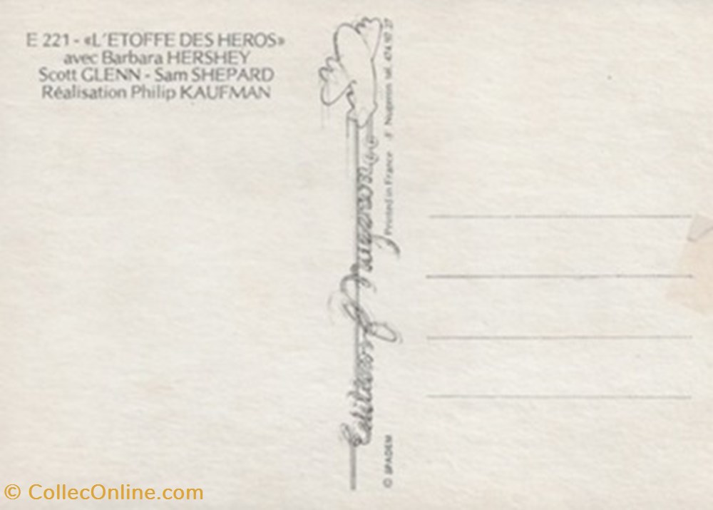 cartes postales autres l etoffe des heros