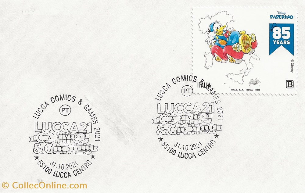 Lucca (Italie) 2021 Lucca comics & games timbres lucca italie 2021 lucca comics games