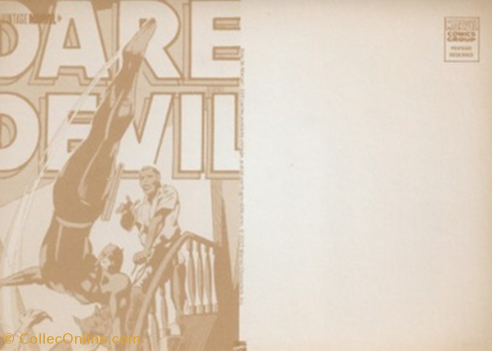 Marvel 2 cartes postales bande dessinee marvel