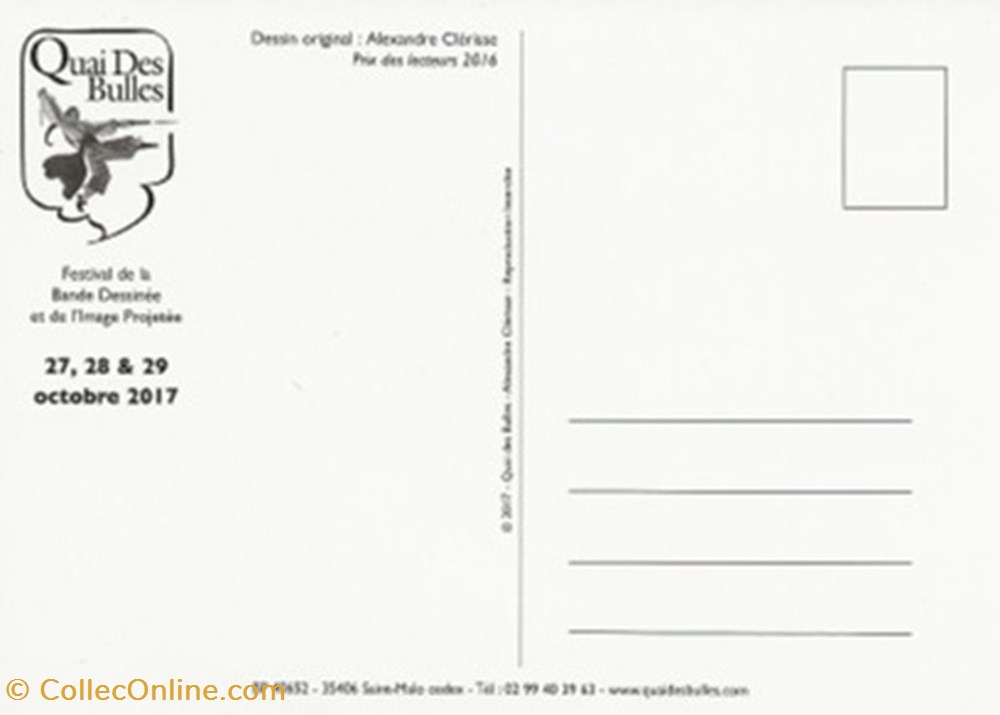 cartes postales bande dessinee saint malo 35 2017