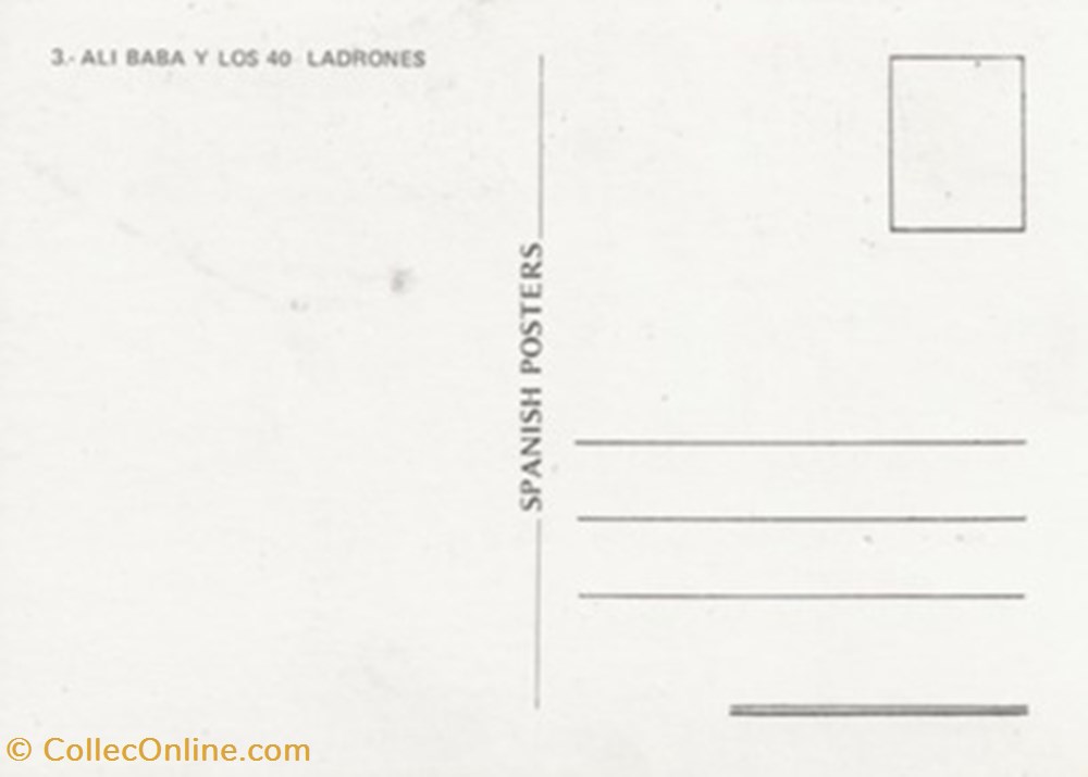 Ali Baba y los 40 ladrones cartes postales autres ali baba y los 40 ladrones