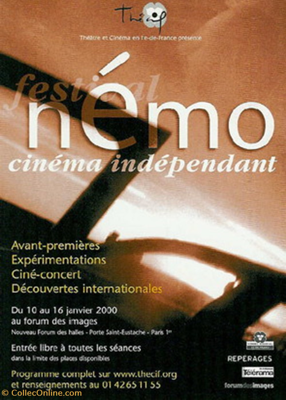 cartes postales autres paris festival nemo cinema independant 2000