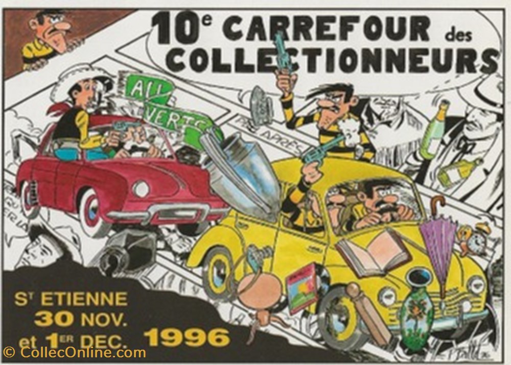 Lucky Luke cartes postales bande dessinee lucky luke