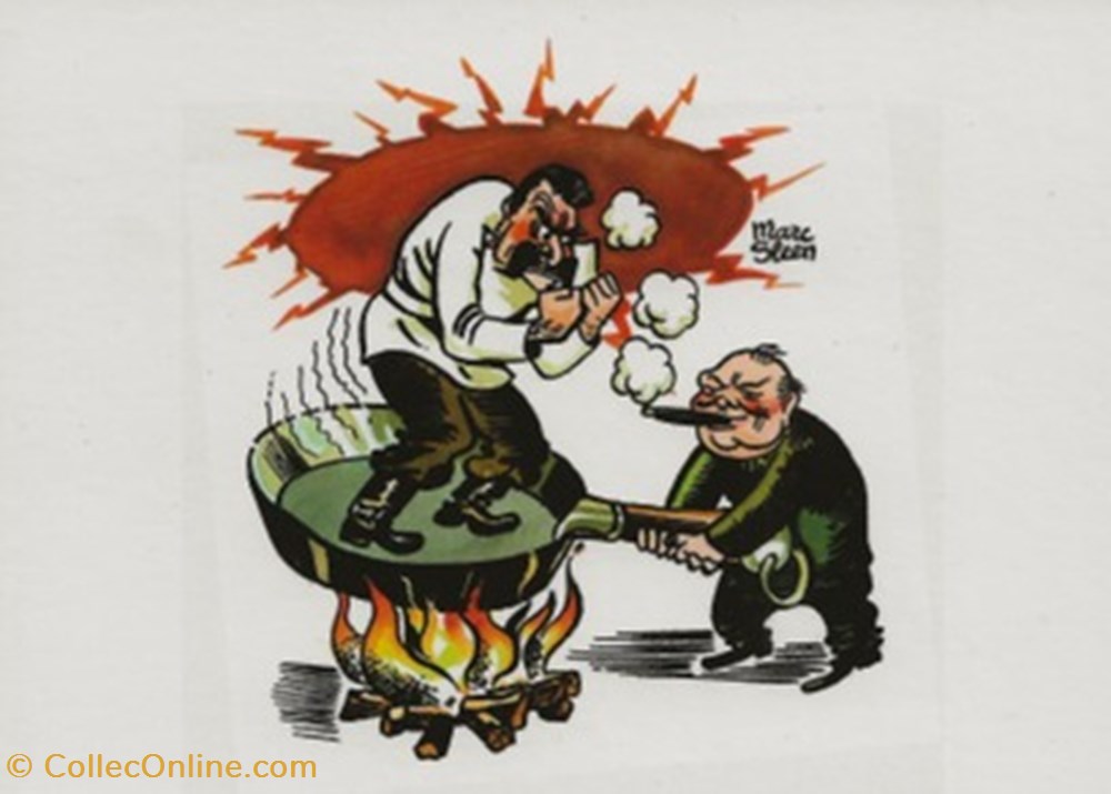 Marc Sleen (dessinateur) cartes postales bande dessinee marc sleen dessinateur
