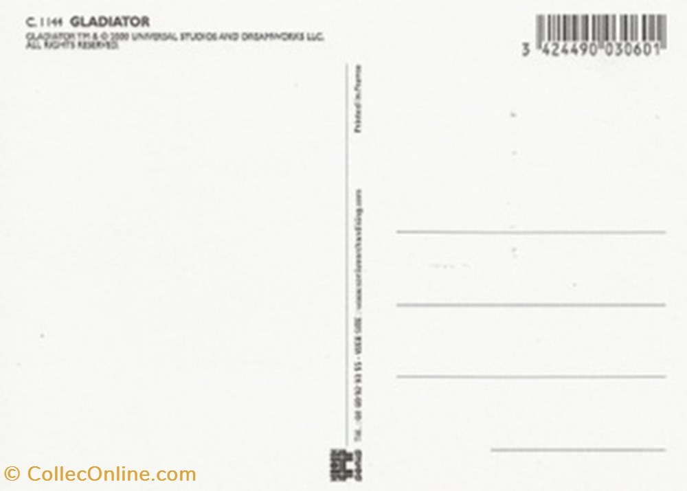cartes postales autres gladiator