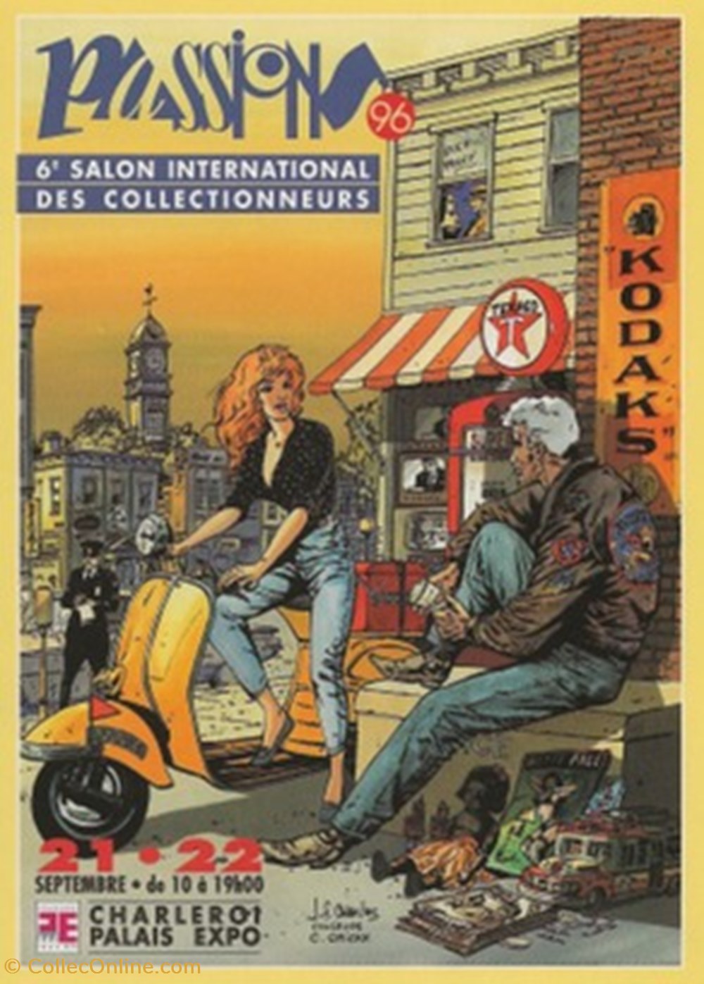 cartes postales bande dessinee charleroi belgique 1996