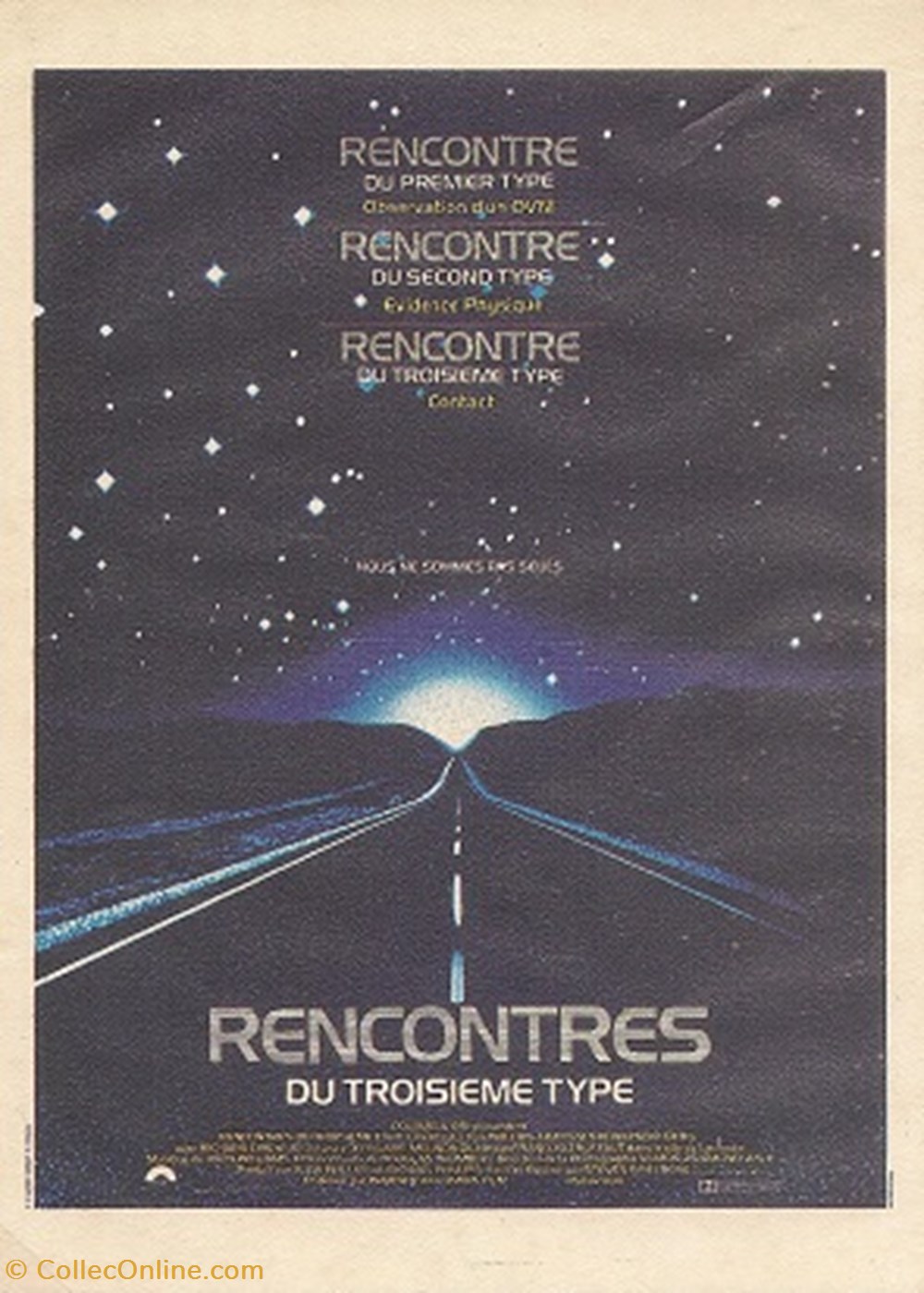Rencontres du troisième type cartes postales autres rencontres du troisieme type