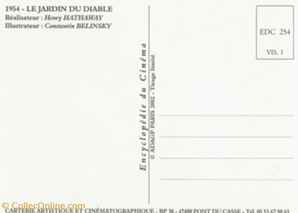 cartes postales autres le jardin du diable