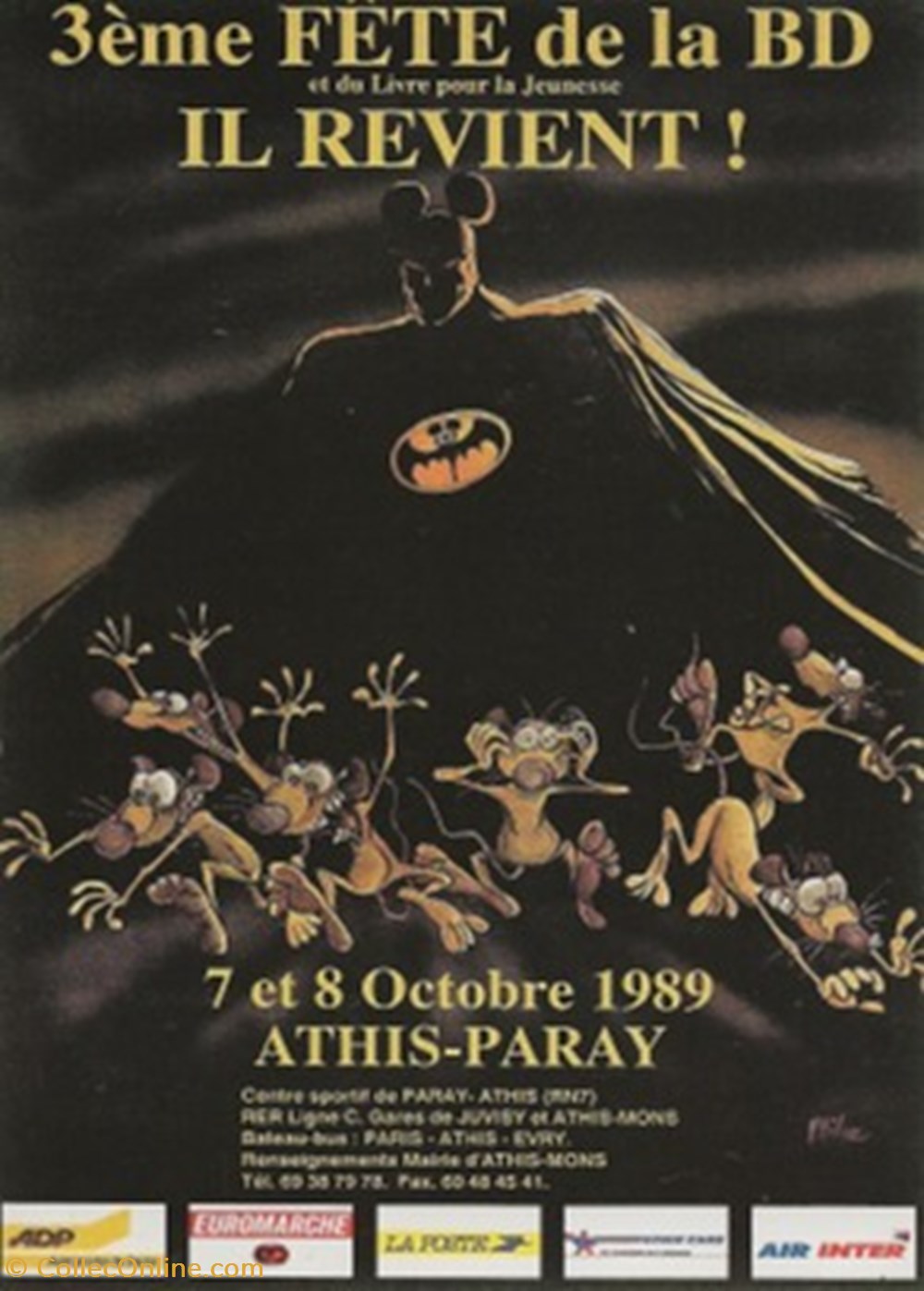 Athis-Mons (91) 1989 cartes postales bande dessinee athis mons 91 1989