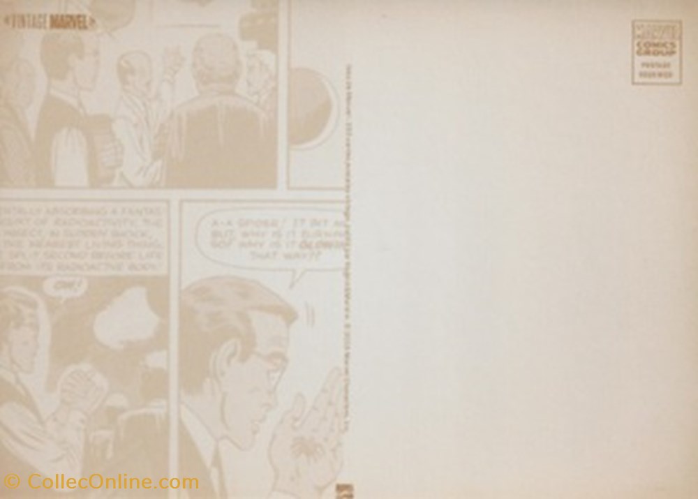 Marvel 2 cartes postales bande dessinee marvel