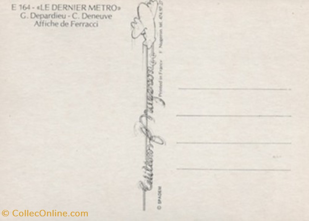 cartes postales autres le dernier metro