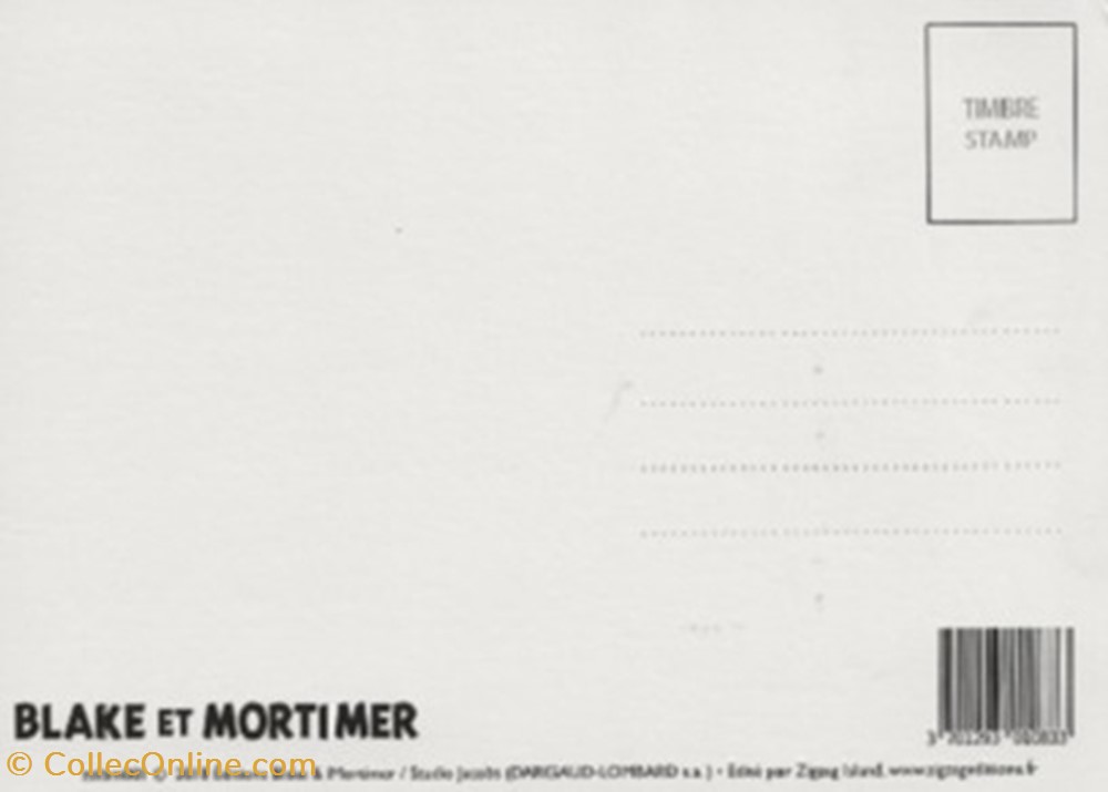 Blake et Mortimer cartes postales bande dessinee blake et mortimer