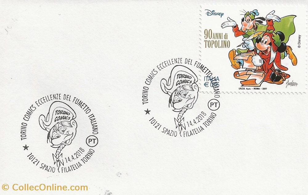 Torino (Italie) 2018 Torino comics eccellenze del fumetto italiano timbres torino italie 2018 torino comics eccellenze del fumetto italiano