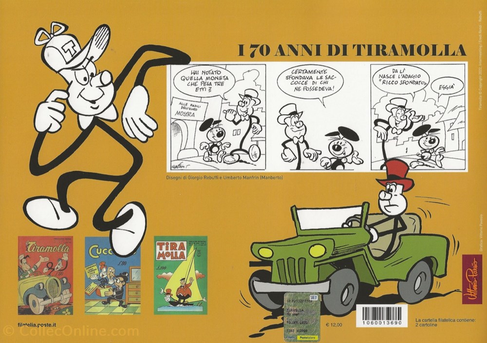 ZZZ - Italie 2022 Folder Tiramolla 4 timbres zzz italie 2022 folder tiramolla