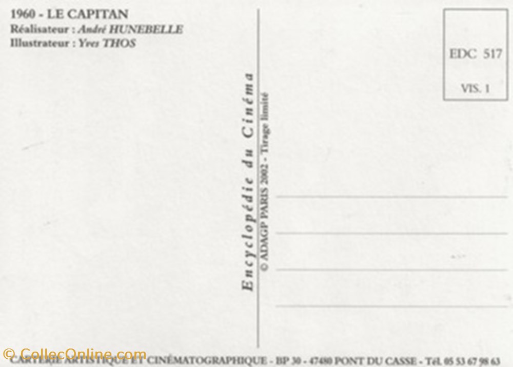 cartes postales autres le capitan