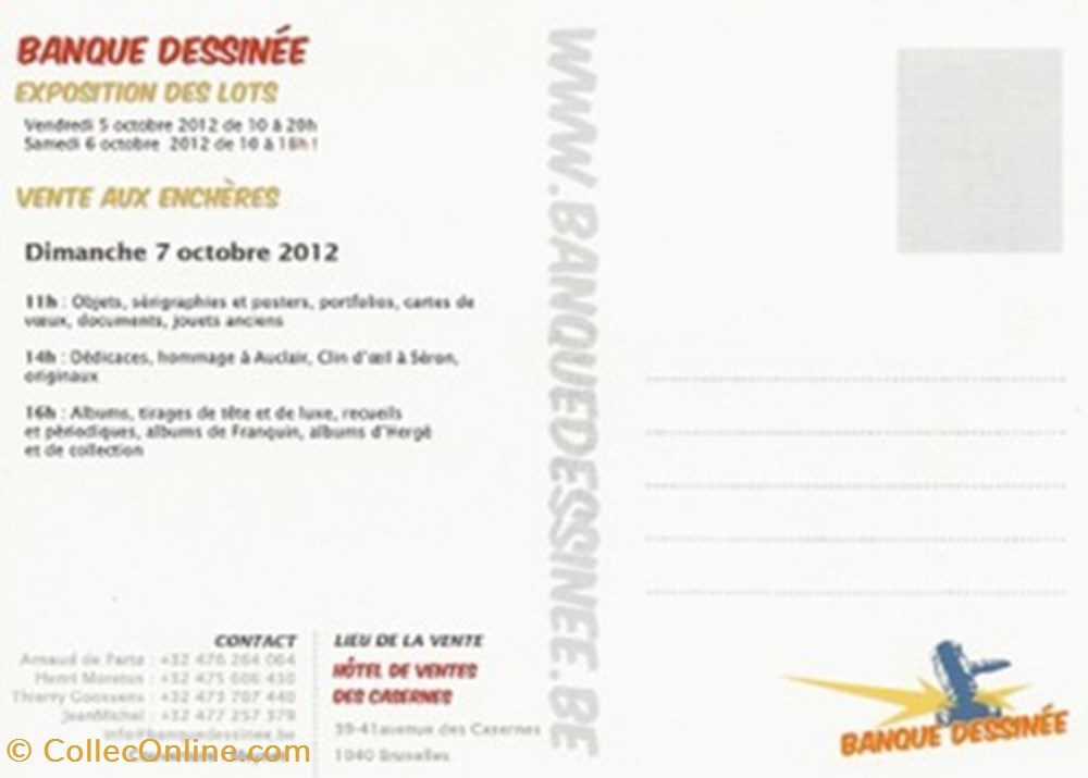 Banque Dessinée 26 cartes postales bande banque dessinee 26
