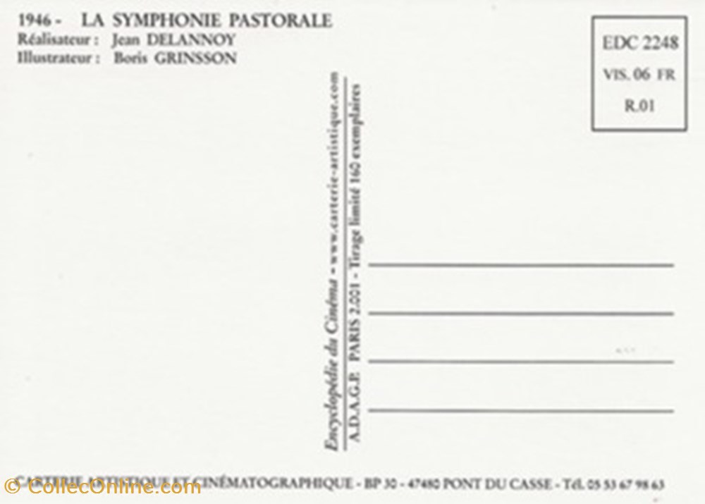 cartes postales autres la symphonie pastorale