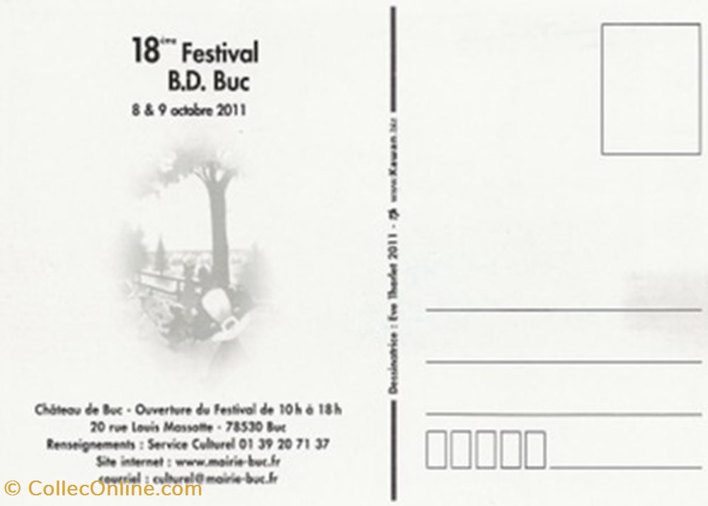 Buc (78) 2011 cartes postales bande dessinee buc 78 2011