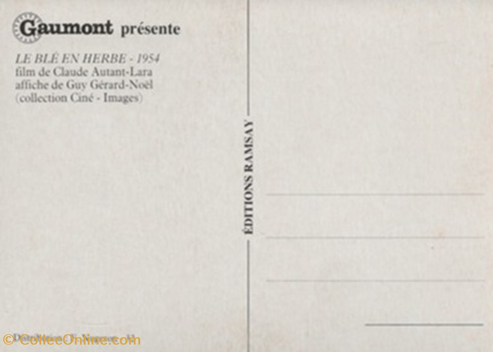 cartes postales autres le ble en herbe