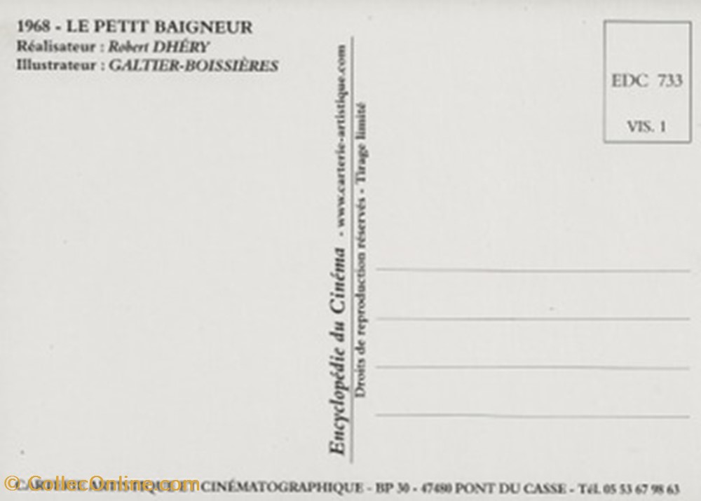 Le petit baigneur cartes postales autres le petit baigneur