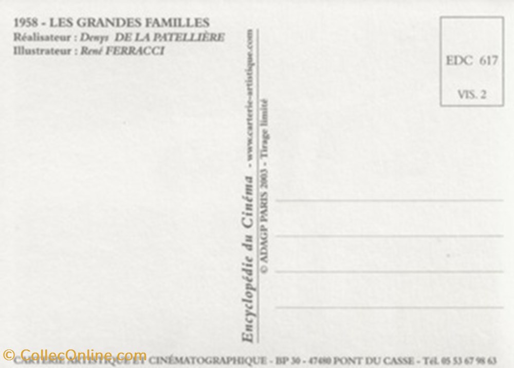 Les grandes familles cartes postales autres les grandes familles