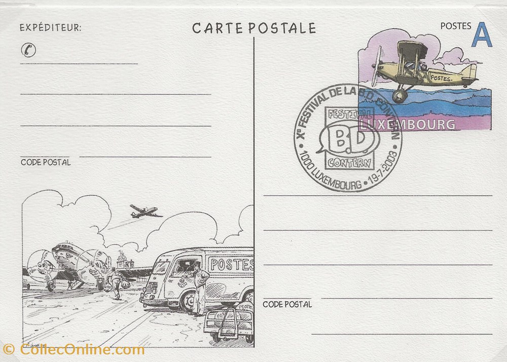 Contern (Luxembourg) 2003 Xème festival BD timbres contern luxembourg 2003 xeme festival bd